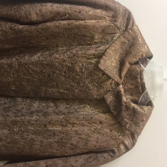 Vintage Bramsom Brocade Brown Gold Coat - Picture 2 of 6